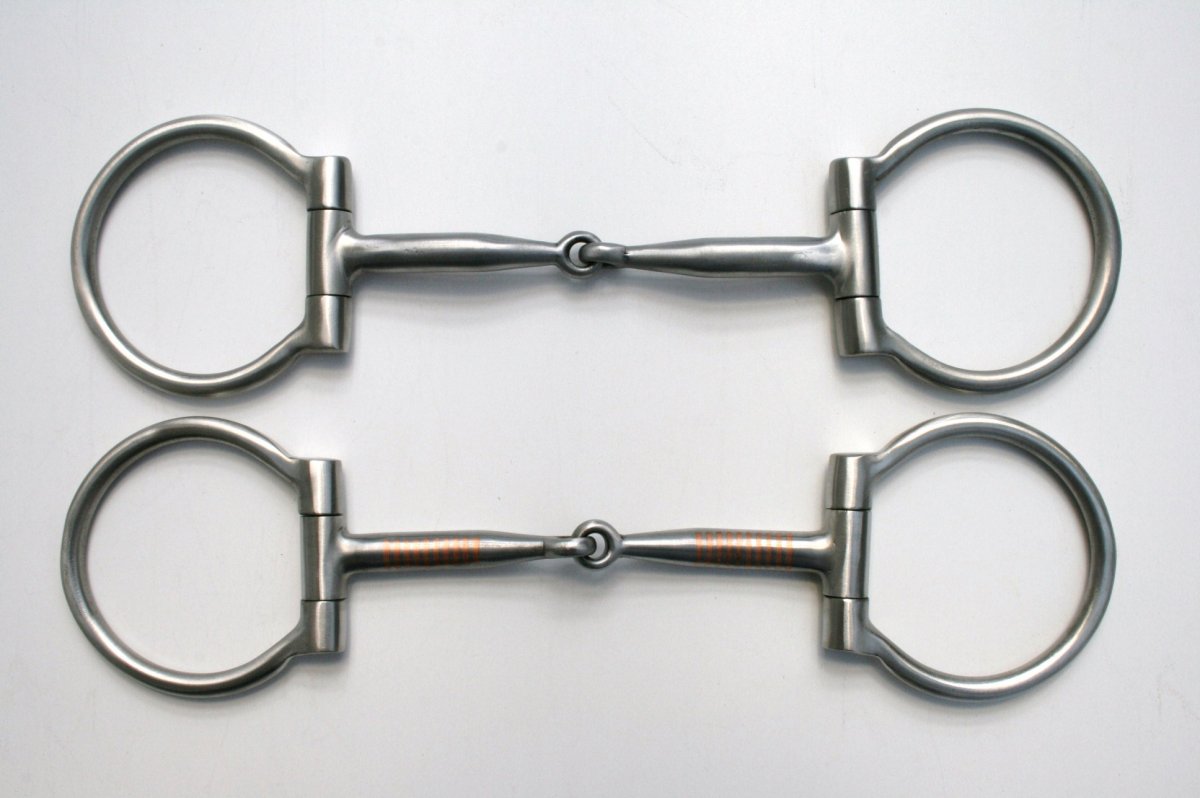 SS Brushed DRing Snaffle Copper Inlay